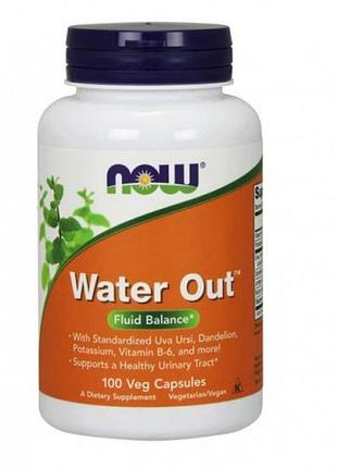 Підтримка водного балансу now foods water out veg capsules 100 рослинних капсул (3567531)
