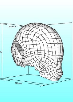 Шлем helmet герой персонаж маска mask конструктор из картона papercraft паперкрафт игровой персонаж