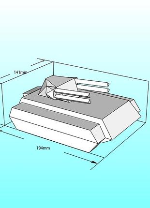 Paperkhan конструктор из картона 3d модель паперкрафт papercraft танк бмп бтр военная машина боевая машина техника транспорт