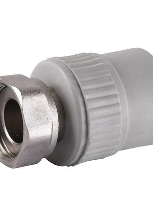 Муфта с накидной гайкой vsplast ppr ф20х1/2″ ** 2018