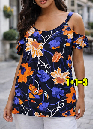 💥1+1=3 красочная стильная блуза блузка туника dorothy perkins, размер 50 - 52