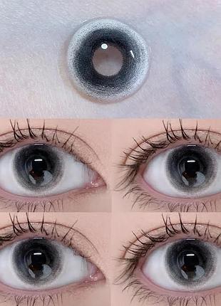 Черные контактные линзы примара от elite lens® | цветные линзы для красоты ( нулевки ) | крейзи/косплей