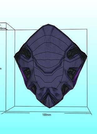 Шлем helmet wisp gaoth маска mask конструктор из картона papercraft паперкрафт игровой персонаж