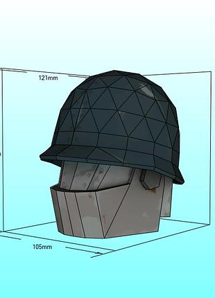 Paperkhan конструктор из картона robot soldier spy 3d фигура character hero персонаж герой паперкрафт пазл оригами papercraft
