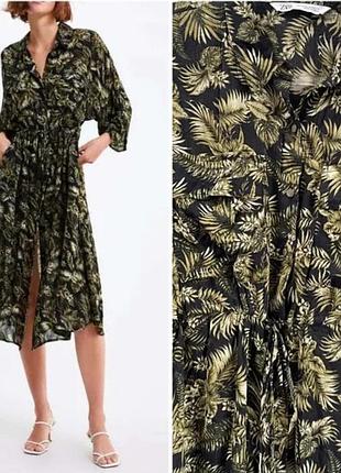 Тропічна сукня zara