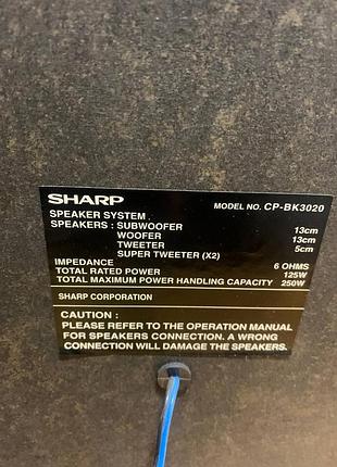 Музичний центр sharp cd-bk3020 6