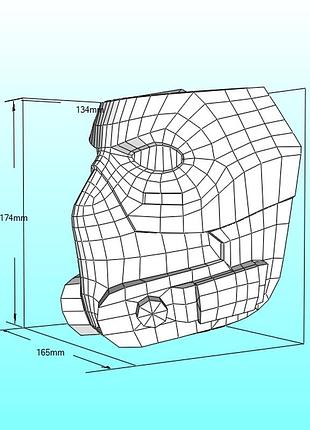 Шлем helmet герой персонаж маска mask конструктор из картона papercraft паперкрафт игровой персонаж