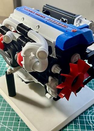 3d-модель двигуна toyota 2jz-gte (збірний конструктор)