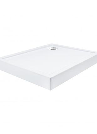 Душевой поддон qtap tern 301812c 100x80x12 см + сифон