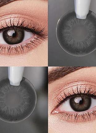 Чорні лінзи аура найт від elite lens® | контактні лінзи для краси ( нульовки ) | крейзі/косплей