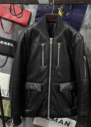 Куртка чоловіча шкірянка coach 1941 leather чорний m