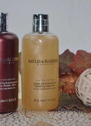 Крем и гель для душа baylis&harding midnight fig & pomegranate jojoba silk&almond oil2 фото