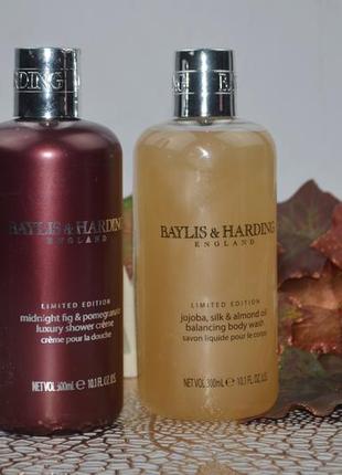 Крем и гель для душа baylis&harding midnight fig & pomegranate jojoba silk&almond oil3 фото