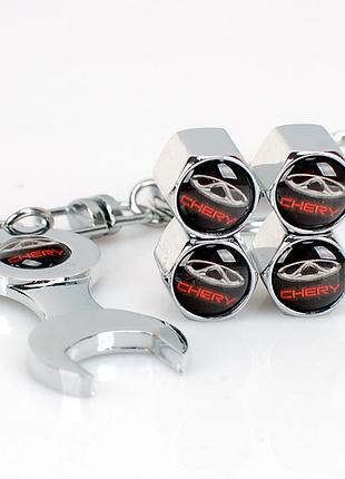 Защитные колпачки на ниппеля чери chery серебристый