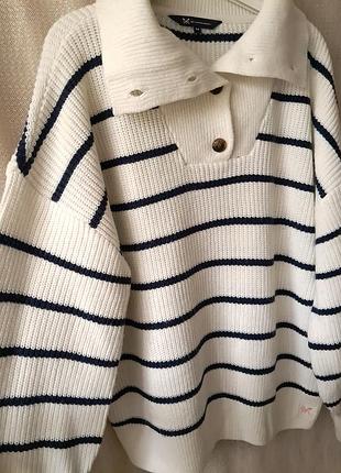 Стильный весенний свитер с высоким воротником crew clothing company