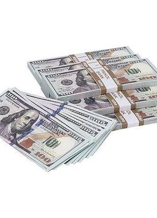 Сувенір 100 доларів (80шт купюр)