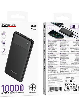 Повербанк borofone clever power bank bj88 10000 mah | 2usb/1type-c, 2a|