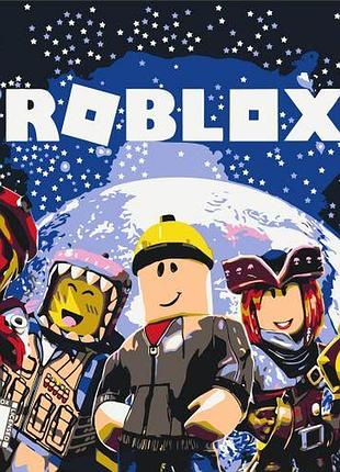 Картина за номерами "roblox/роблокс" 30х30 см