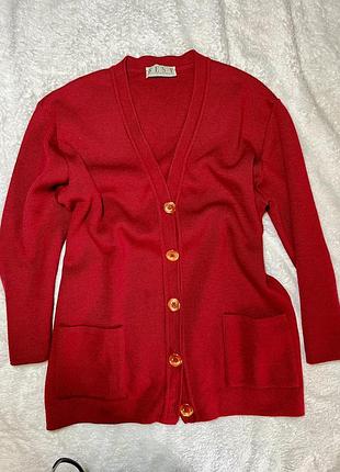 Жіночий кардиган l 100% вовна батал best woolmark