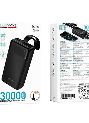 Повербанк borofone clever power bank bj88b 30000mah |2usb/1type-c, 2a|