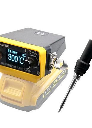 Портативная паяльная станция quicko t12 a 72вт 12 24в oled stm32 dewalt 18 20в t12 разъем жала gx12 5