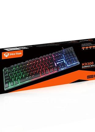 Клавіатура meetion usb wired backlit gaming keyboard mt-k9300