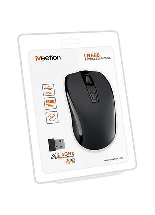 Беспроводная мышка meetion wireless mouse 2.4g mt-r560 черная