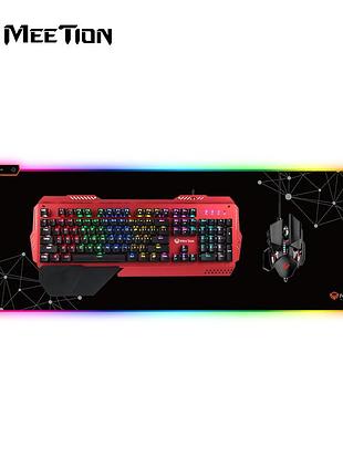 Килимок meetion mt-pd121 backlit gaming mouse pad rgb для мишки