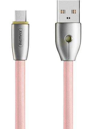 Кабель micro usb remax knight rc-043m розовый