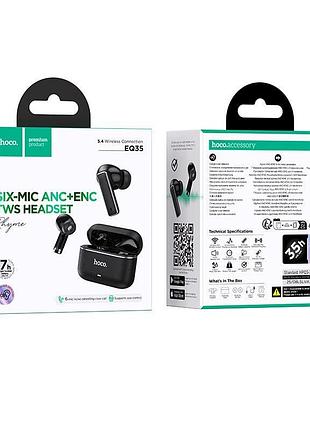 Навушники hoco rhyme true wireless six microphones noise reduction bt headset eq35 |bt5.4, anc/enc, app, 7/35h|