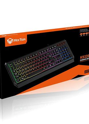 Клавиатура meetion gaming wired rainbow backlit keyboard mt-k9320