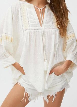 Красивая блуза оверсайз от pull &amp; bear
