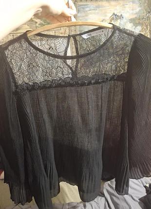 Блуза шифоновая zara