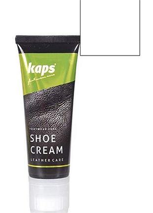 Крем для обуви kaps shoe cream 75ml 101 белый