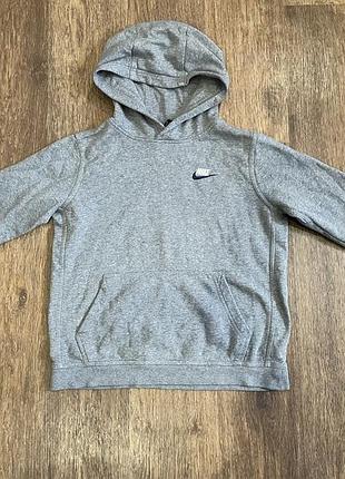 Сіра кофта худі nike р. 146-152