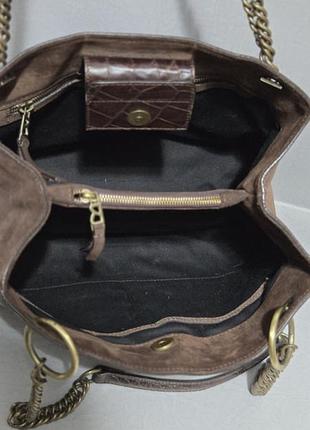 Кожаная сумка bogner, оригинал 6