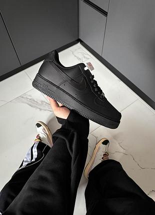 Nike air force 1 low black premium 2