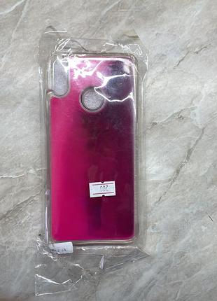 Рожевий  bordo чохол жидкие блестки color sand huawei y7 2019