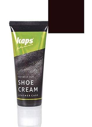 Крем для взуття kaps shoe cream 75ml 106 темно коричневий