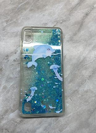Чохол рідкий блискавки дельфін samsung galaxy a10
