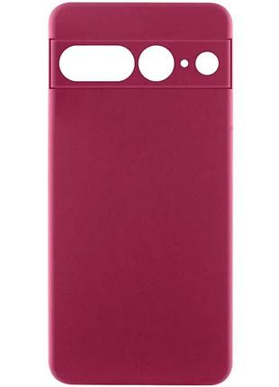 Чохол silicone cover ummi lakshmi full camera (aa) для google pixel 8 бордовий / marsala