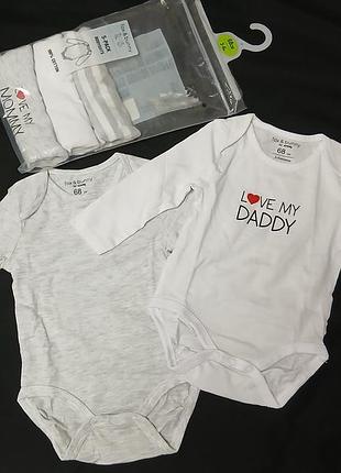 Набір боді для немовлят комлект  боді 3-6 місяців 3