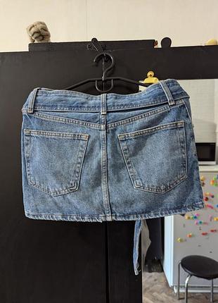 Джинсовая мини юбка pull &amp; bear 2