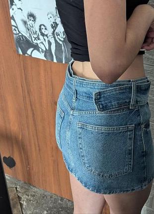 Джинсовая мини юбка pull &amp; bear 5