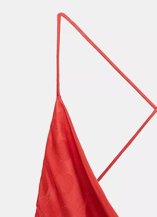 Атласное платье в горошек 6