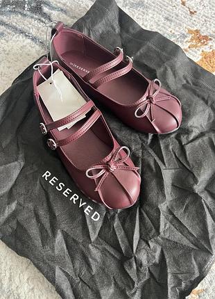 Балетки туфлі для дівчинки reserved zara 2