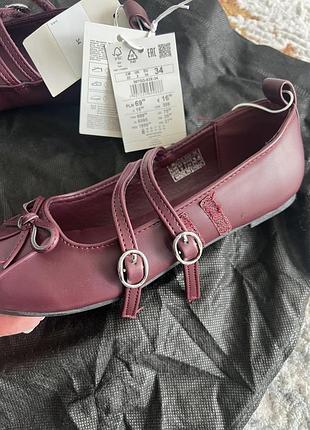 Балетки туфлі для дівчинки reserved zara 6
