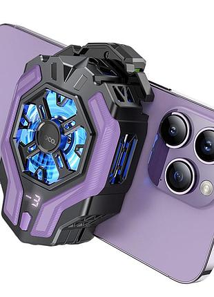 Охолоджуючий кулер для мобільного телефону hoco gm26 ambitious black purple