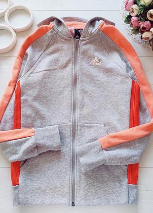 13,14 років, спортивна кофта на блискавці, котон  adidas (адидас)  артикул 26523