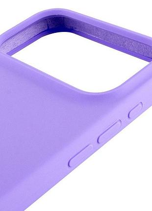 Чехол silicone case full protective (aa) для apple iphone 17 pro (6.3") сиреневый / dasheen 4